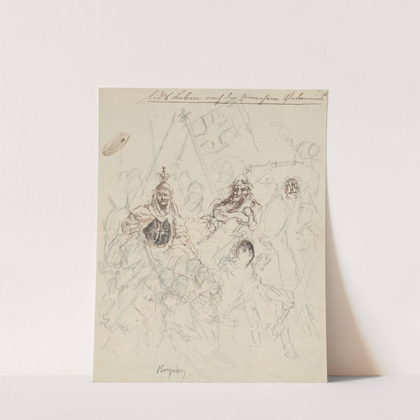 'The Teutonic Knights'. Illustration to the drama 'Le Cid' by Pierre Corneille by Stanisław Wyspiański