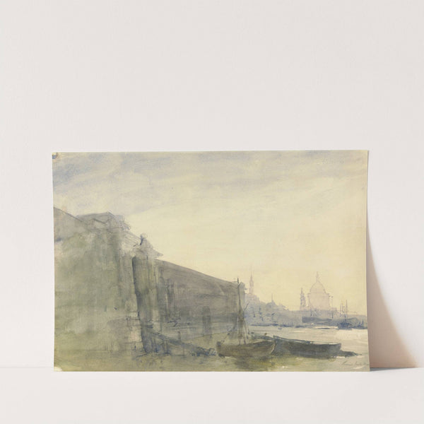 The Thames, Early Morning, Towards St. Paul’s (ca. 1849) by John William Inchbold