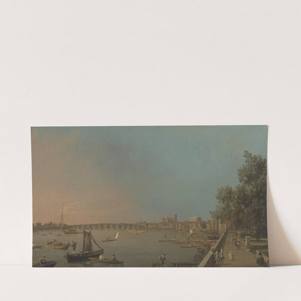 The Thames from the Terrace of Somerset House, Looking toward Westminster by Canaletto