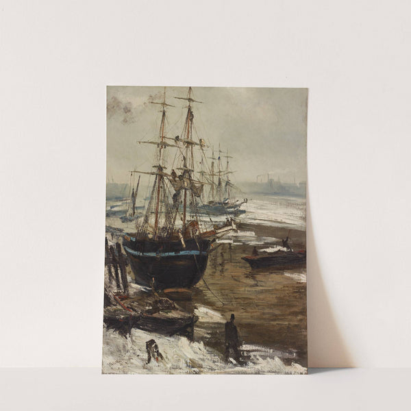 The Thames in Ice (1860) by James Abbott McNeill Whistler