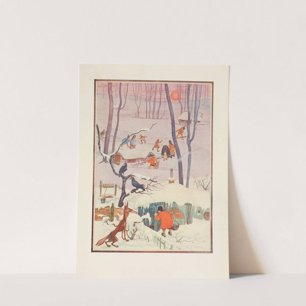 The Three Farmers and their Houses by Jean de Bosschère