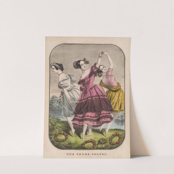 The three graces (1840-1849) by Currier & Ives.