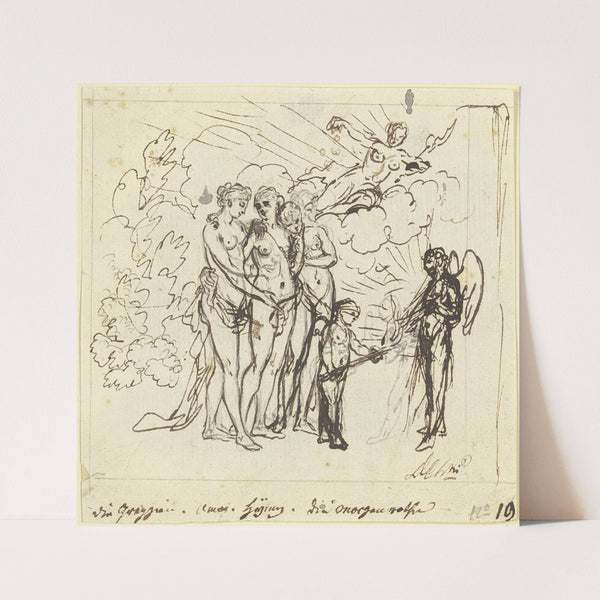 The three graces by Daniel Nikolaus Chodowiecki