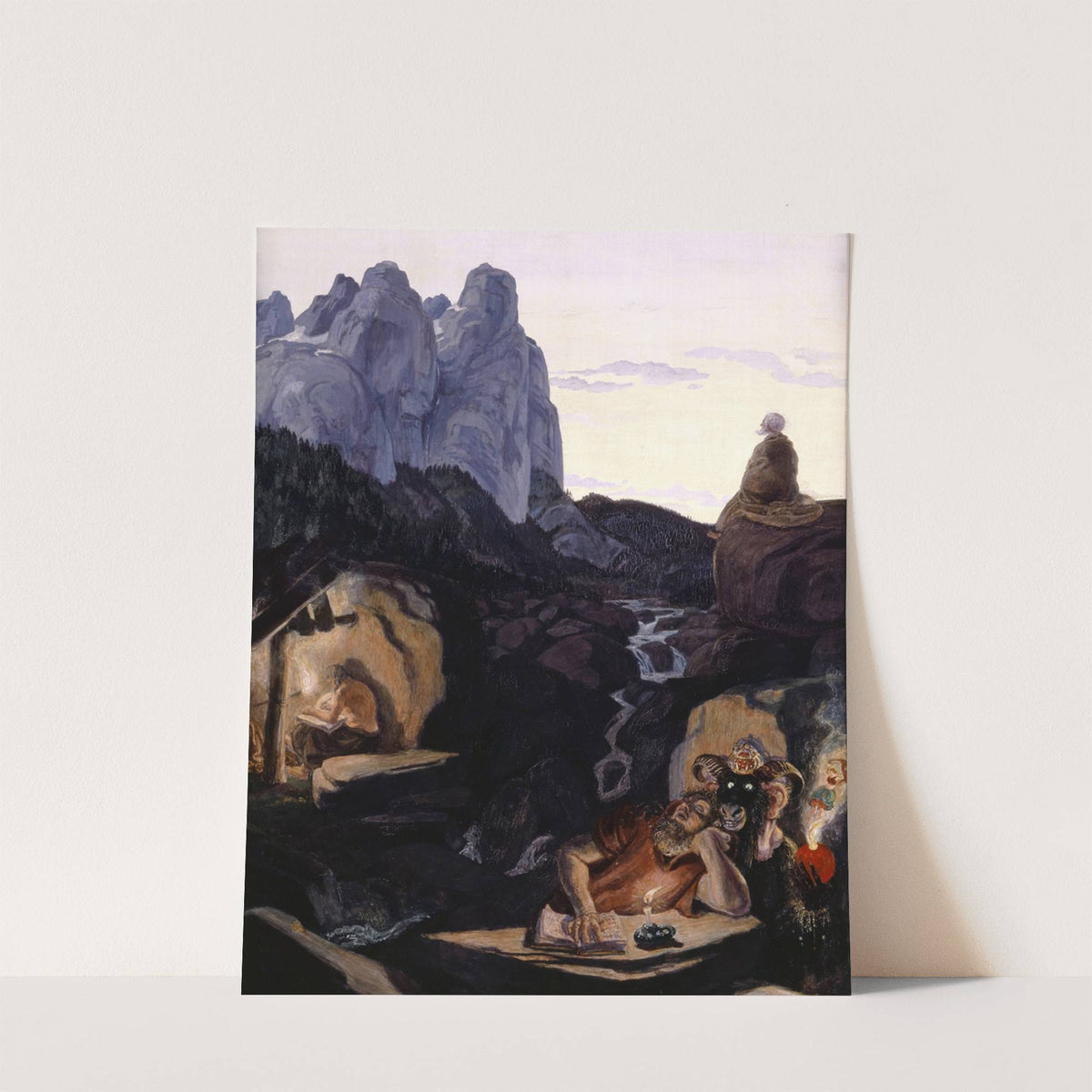 The Three Hermits (1907–1908) by Albert Welti