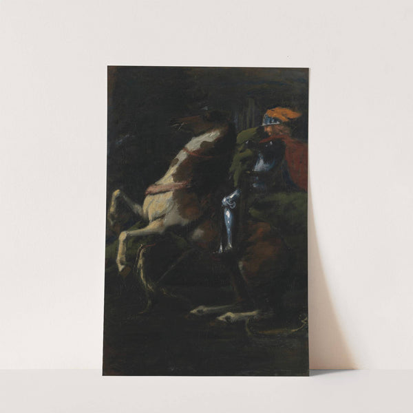 The Three Horsemen II; St. George by Hans Von Marées