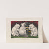 The three jolly kittens – after the feast (1871) by Currier & Ives.