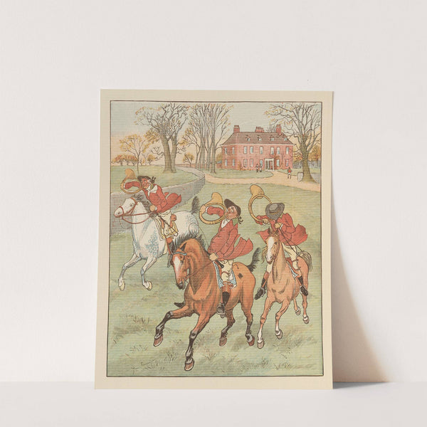 The Three Jovial Huntsmen Pl.2 by Randolph Caldecott