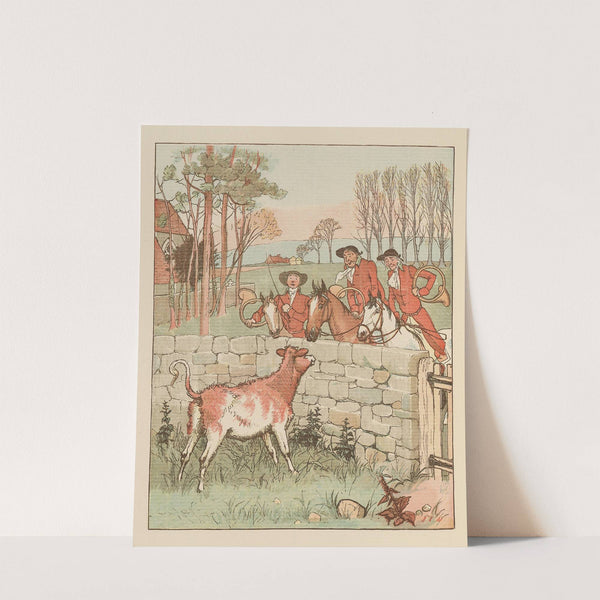 The Three Jovial Huntsmen Pl.5 by Randolph Caldecott