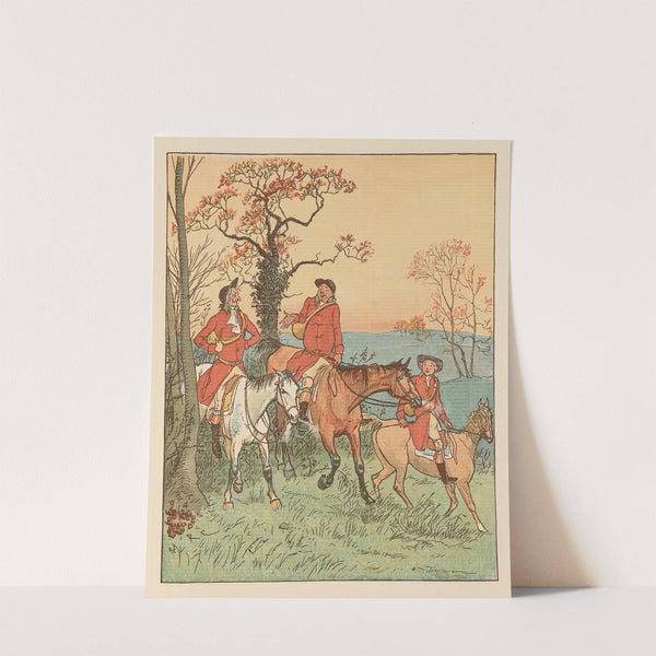 The Three Jovial Huntsmen Pl.9 by Randolph Caldecott