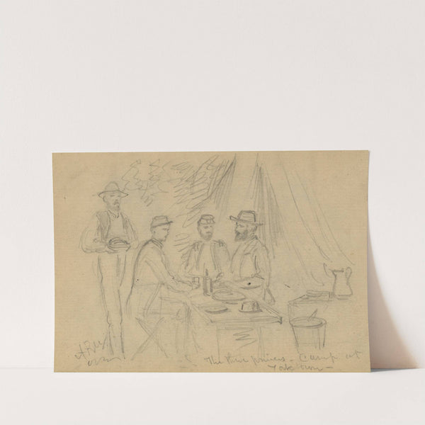 The three princes, camp at Yorktown by Alfred Rudolph Waud