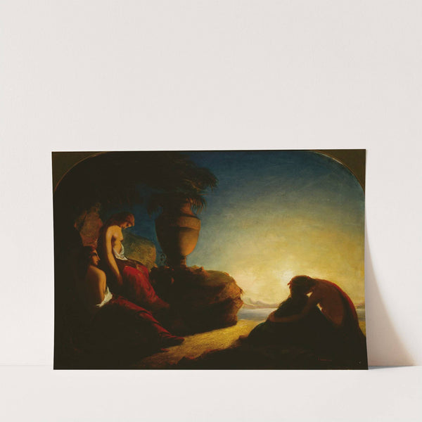 The three sisters of Phaeton weeping over the tomb of their brother (1845) by Francis Danby