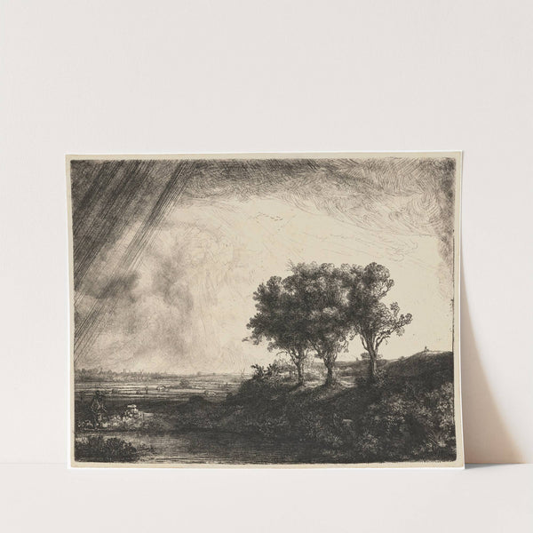The Three Trees by Rembrandt van Rijn