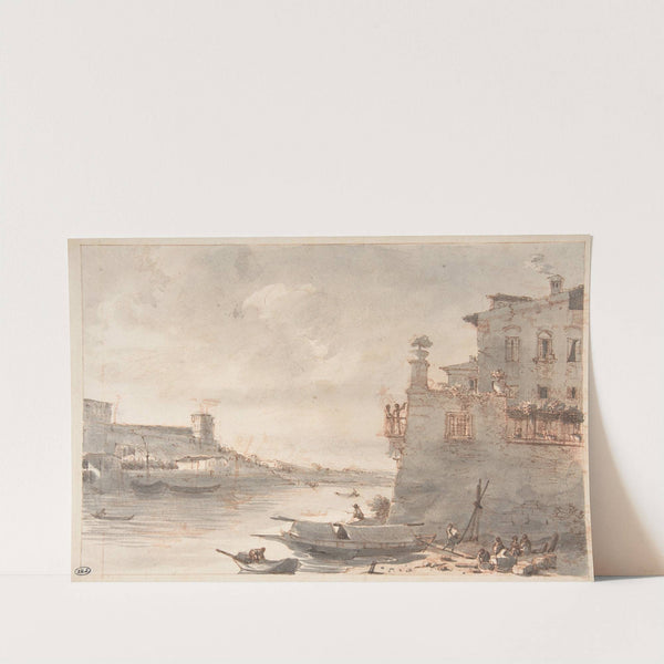 The Tiber at the Outskirts of Rome by Victor-Jean Nicolle