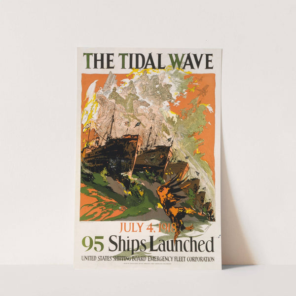 The tidal wave (1918) by Joseph Clement Coll