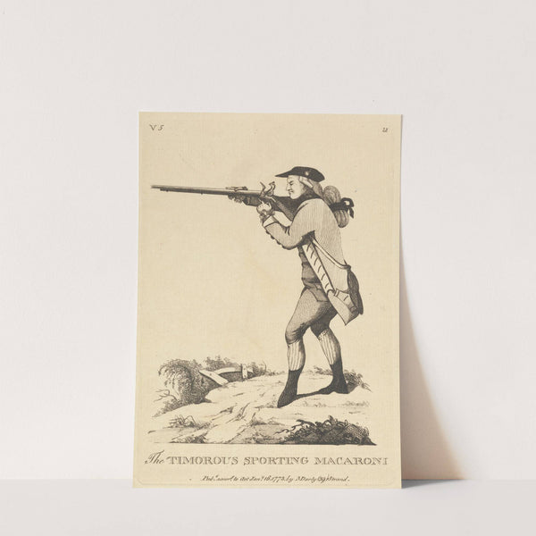 The Timourous Sporting Macaroni by Mary Darly