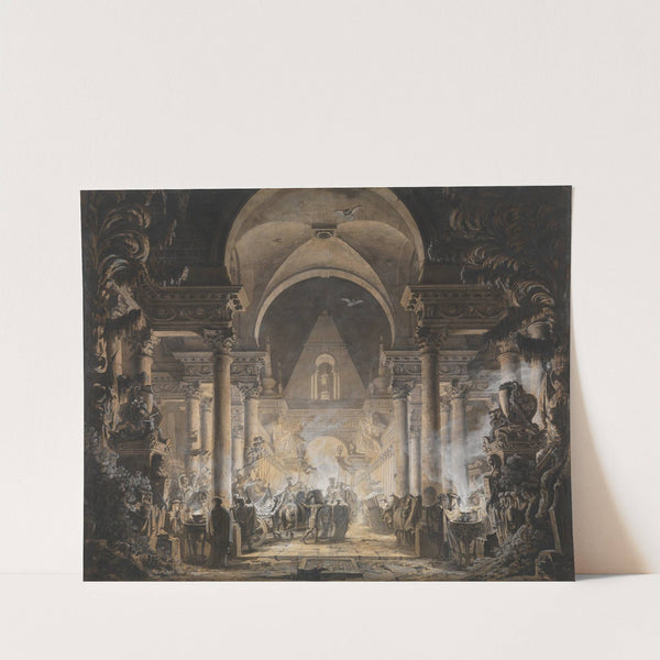 The Tomb of Agamemnon by Louis Jean Desprez