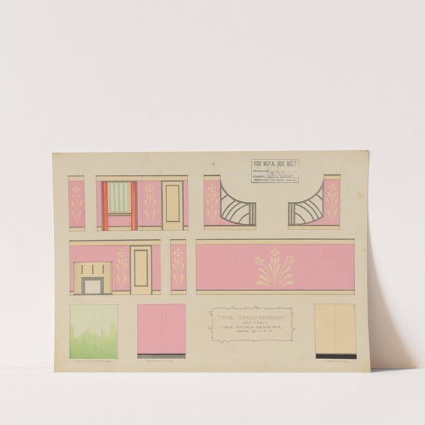 The Torchbearers: Acts 1 and 3 (Wall Panels) (1934-1943) by Nels Astner