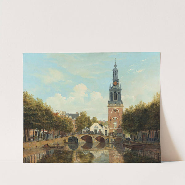 The Torensluis and the Jan Roodenpoortstoren in Amsterdam by Hendrik Gerrit ten Cate