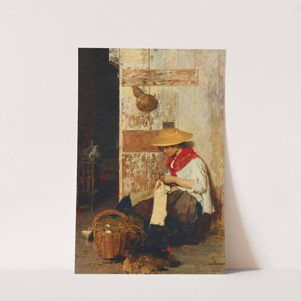 The Torn Sleeve (1878) by Giacomo Favretto