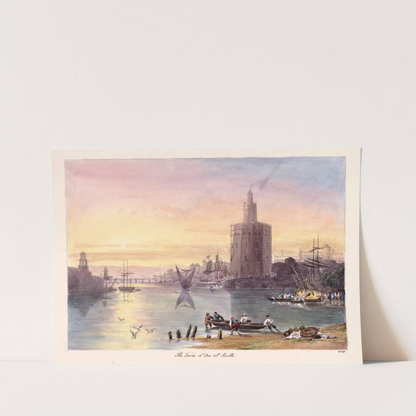 The Torre d’ Oro at Seville by Charles Hamilton Smith