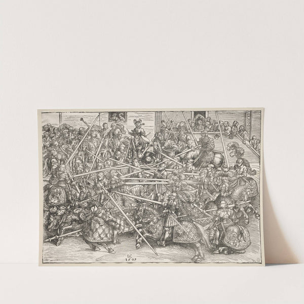 The Tournament with lances (1509) by Lucas Cranach the Elder