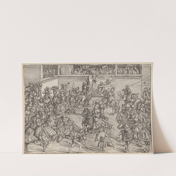 The Tournament with Sampson and the Lion (1509) by Lucas Cranach the Elder