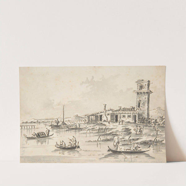 The Tower at Marghera by Giacomo Guardi