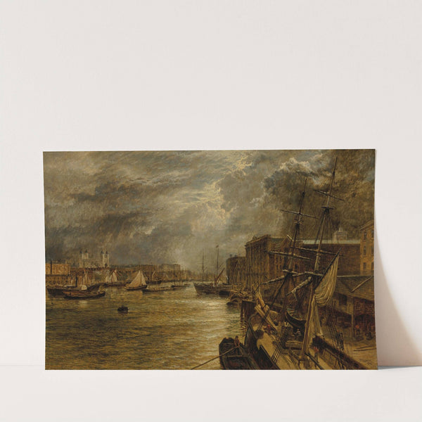 The Tower from London Bridge by Henry Dawson