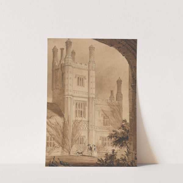 The Tower of the Manor House, East Barsham, Norfolk by Joseph Nash