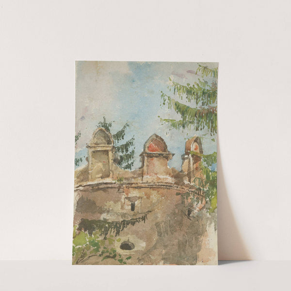 The tower of the manor house in Strážky (1880–1890) by Ladislav Mednyánszky