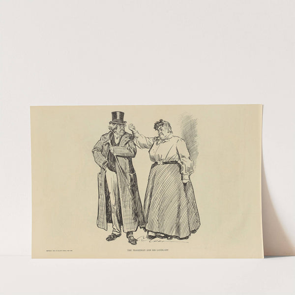 The tragedian and his landlady (1900-1905) by Charles Dana Gibson