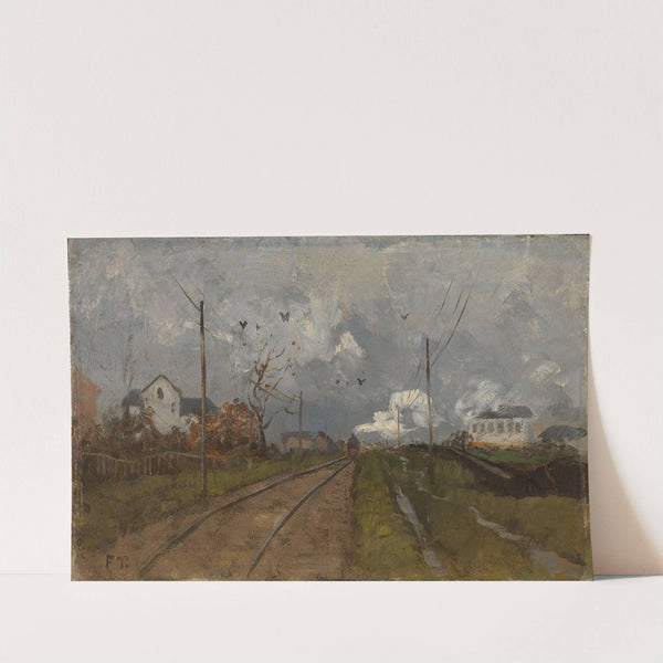 The Train is arriving by Frits Thaulow