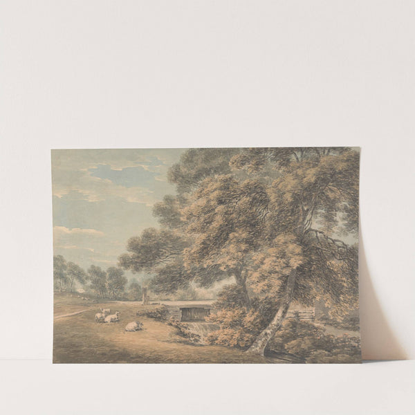 The Trees and River in the Park at Coleorton Hall, Leicestershire by Thomas Hearne