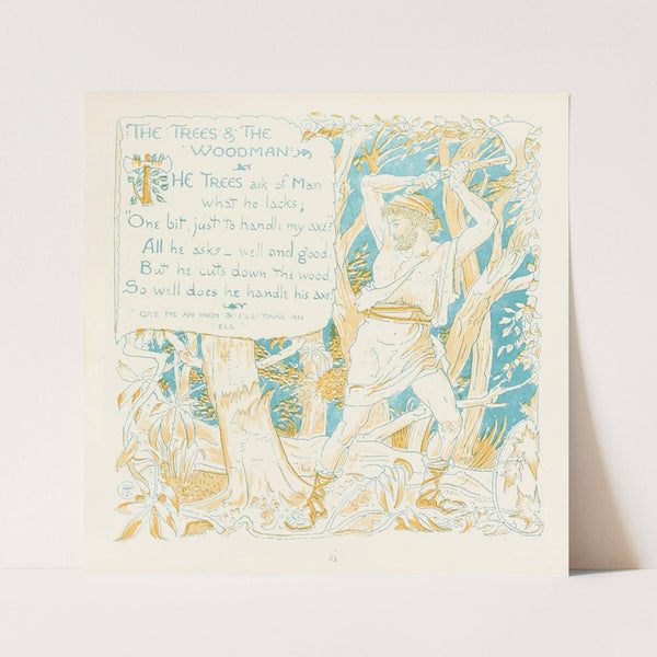 The Trees and the Woodman (1908) by Walter Crane