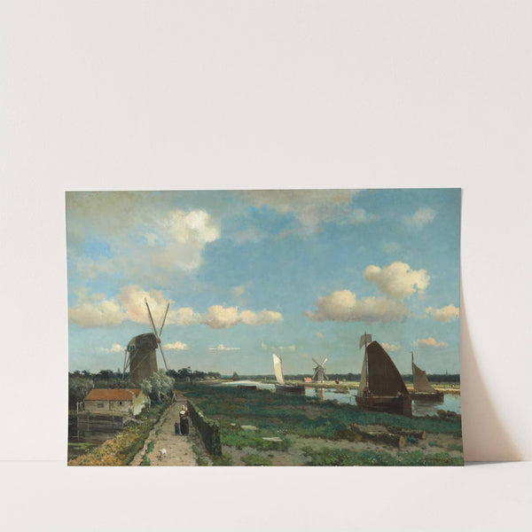 The Trekvliet by Johan Hendrik Weissenbruch