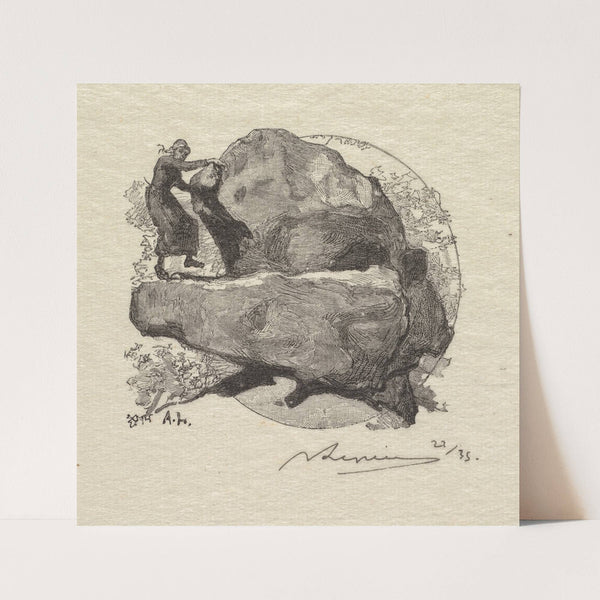 The Trembling Rock (1890) by Auguste Louis Lepère