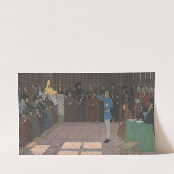 The Trial of Joan of Arc (Joan of Arc series – VI) (c. late 1909-early 1910) by Louis Maurice Boutet de Monvel