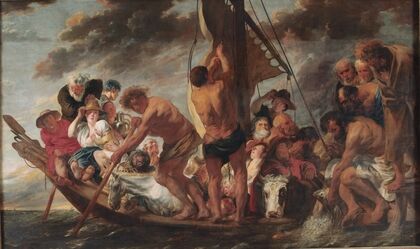 The Tribute Money. Peter Finding the Silver Coin in the Mouth of the Fish. Also called ‘The Ferry Boat to Antwerp’ (1616 – 1634)