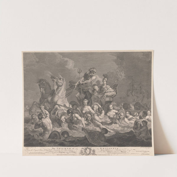 The Triumph of Britannia (ca. 1765) by Simon François Ravenet