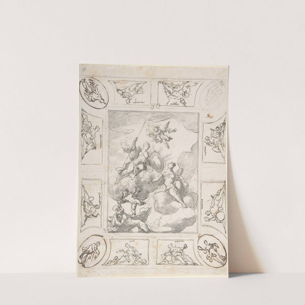 The Triumph of Courage and Wisdom by Johann Michael Rottmayr