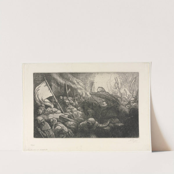 The Triumph of Death; The Proclamation (c. 1880) by Alphonse Legros