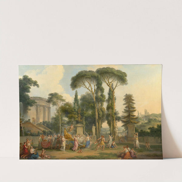 The triumph of Flora by Jean-Jacques Le Barbier