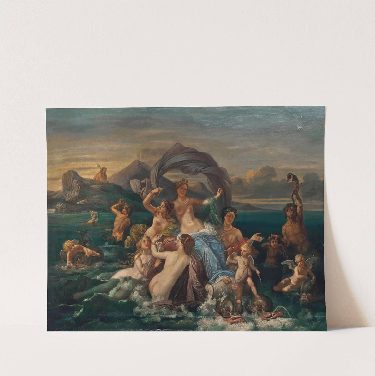 The triumph of Galatea (1885) by Jean-Jacques-François Monanteuil