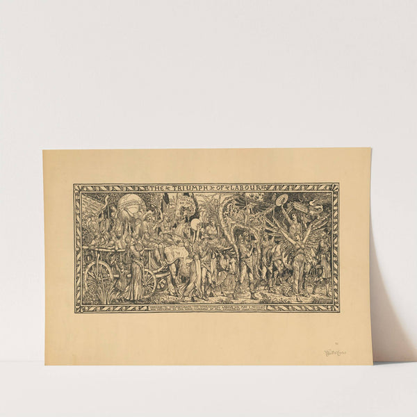 The Triumph of Labour. Designed to commemorate The International Labour Day (1891) by Walter Crane