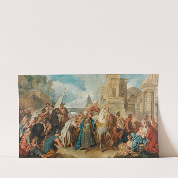 The triumph of Mordecai by Follower of Jean-François de Troy