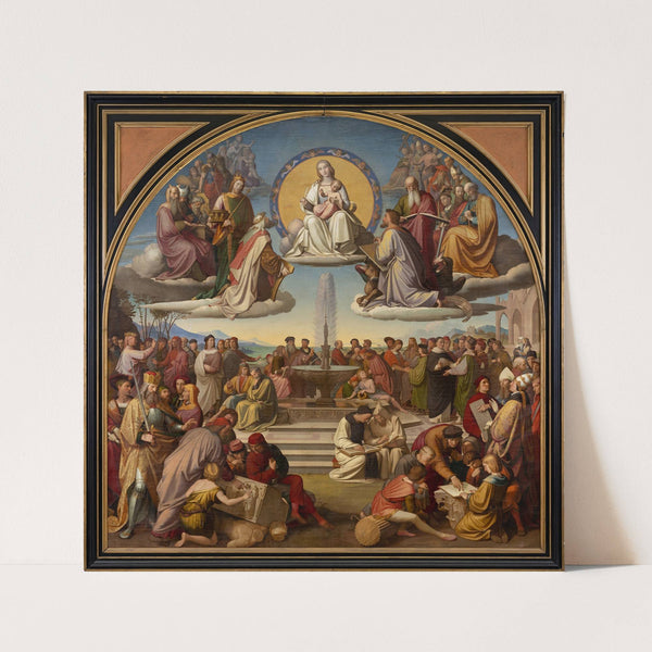 The Triumph of Religion in the Arts (1829 – 1840) by Johann Friedrich Overbeck