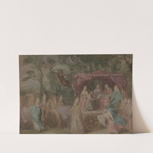 The Triumph of the Church; Ecclesia Presented with the Doctrines, Seated in a Chariot Attended by the Four Doctors of the Church by Otto van Veen