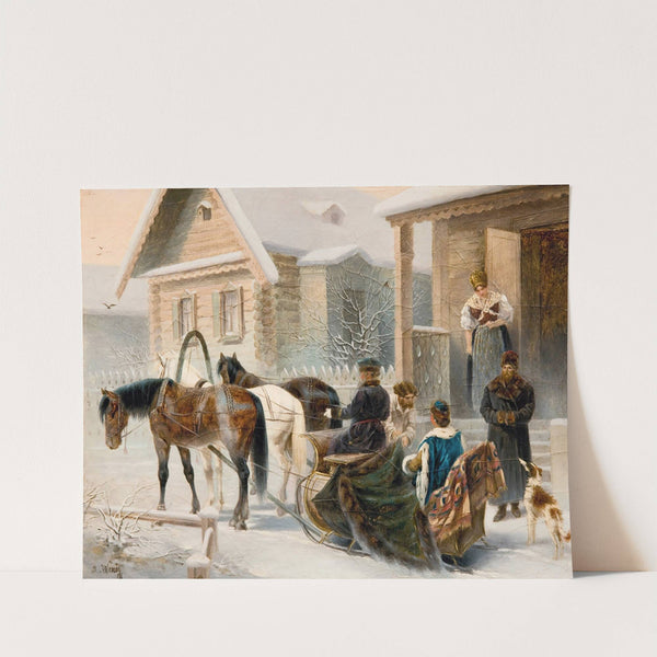 The Troika Arrives by Karl Bogdanovich Wenig