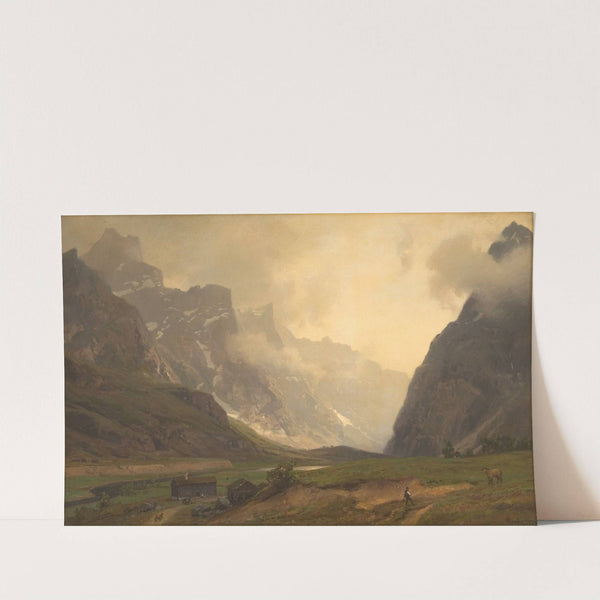 The Troll Peaks in Romsdalen, The Foot of Romsdalshorn to the Right (1894) by Hans Gude