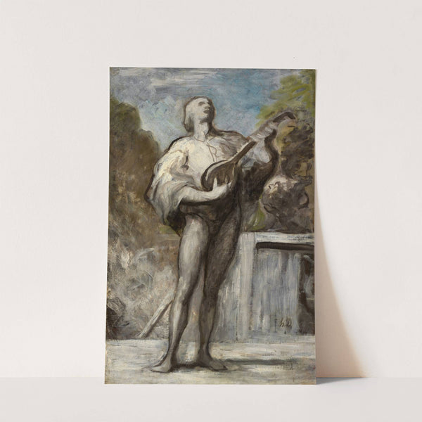 The Troubadour (1868-1873) by Honoré Daumier